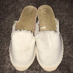 white slides size 8